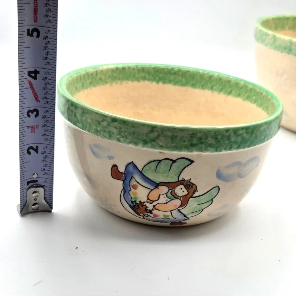 Vintage Angel Stacking Nesting Sponge Bowls‎ Set of 3 Vital Unit
